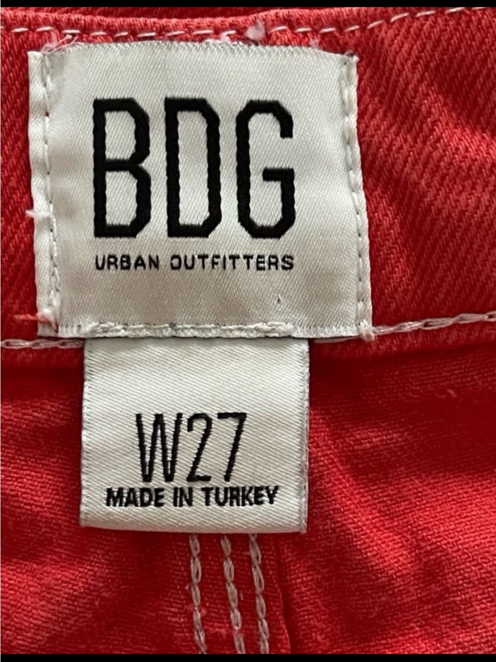 Urban Outfitters BDG Rih Extreme Baggy Orange High Rise Relaxed Fit Jean Size 2 - Picture 8 of 9